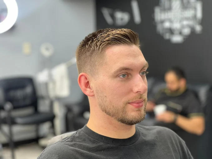 Clean and modern barbershop interior at Fadi's Barbershop Palace